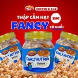 Hạt thập cẩm Fancy có muối Hạt điều, Hạnh nhân, Hạt ba tây, Hồ đào, Dầu cọ, Dầu canola 215g Dan D Pak
