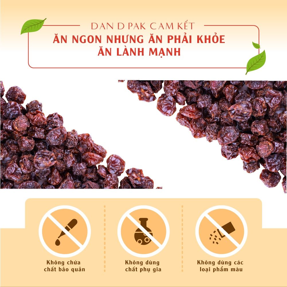 Anh đào nhập khẩu nhiều chất xơ và chất dinh dưỡng, giúp hỗ trợ sức khỏe của hệ tiêu hóa 100g Dan D Pak