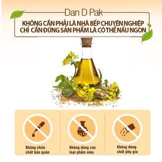 Dầu cải canola oil 2 lít Dan D Pak