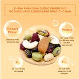 Thập Cẩm Hạt & Trái Cây Khô DailyNuts Hạt điều, hạnh nhân, hạt bí, nam việt quất, cherry khô 600g Dan D Pak