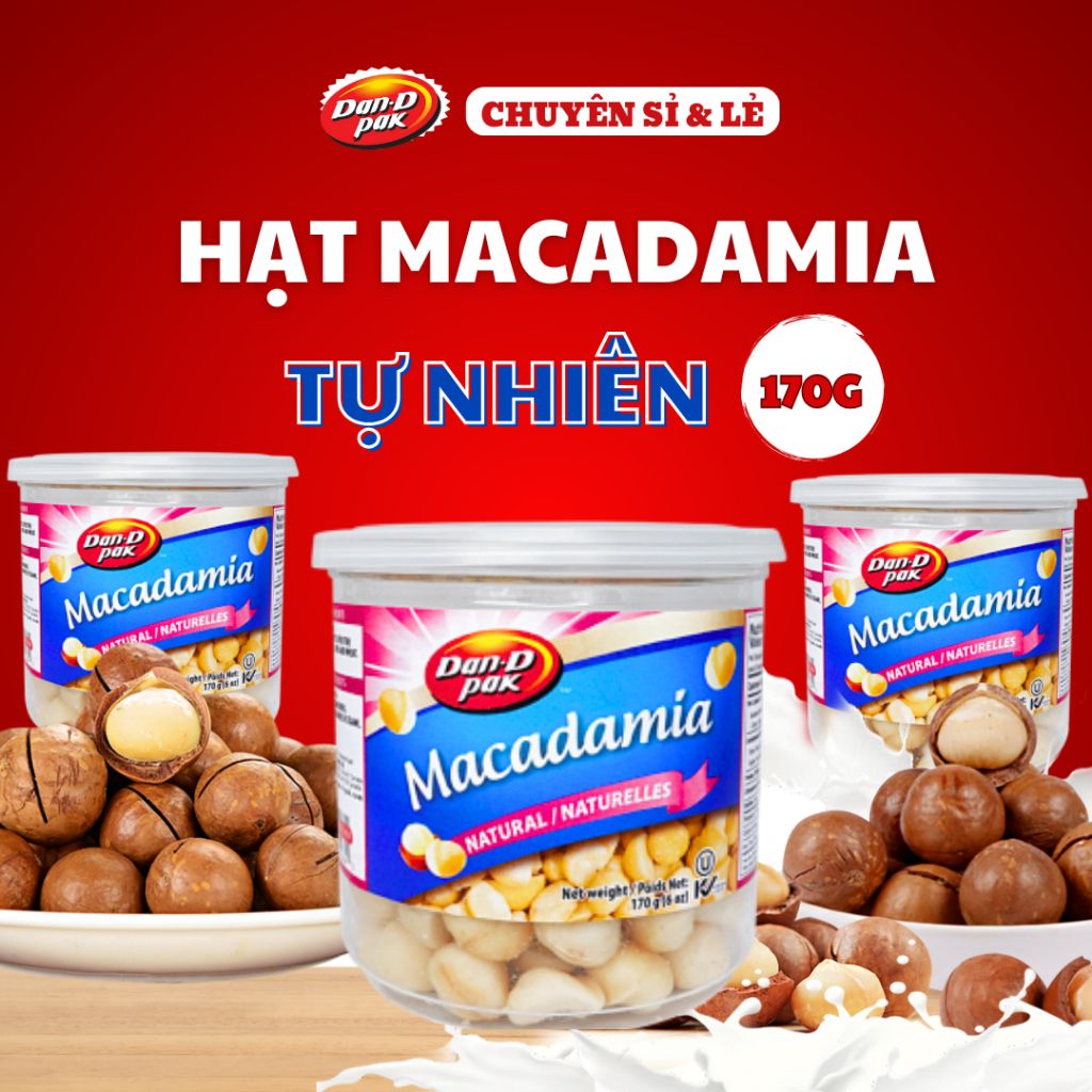 Hạt Maca tự nhiên nhập khẩu ăn vặt 170g Dan D Pak