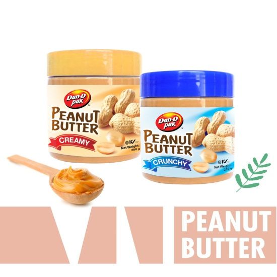 Thùng bơ đậu phộng mịn và hạt tự nhiên 200g x 36 hũ, 400g x 12 hũ Dan D Pak