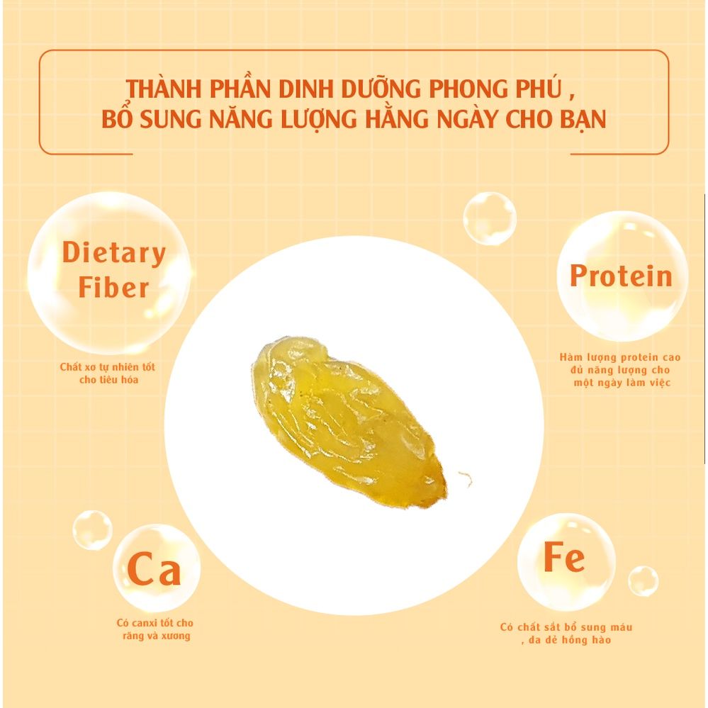 Nho vàng tự nhiên nhập khẩu 454g, 150g Dan D Pak
