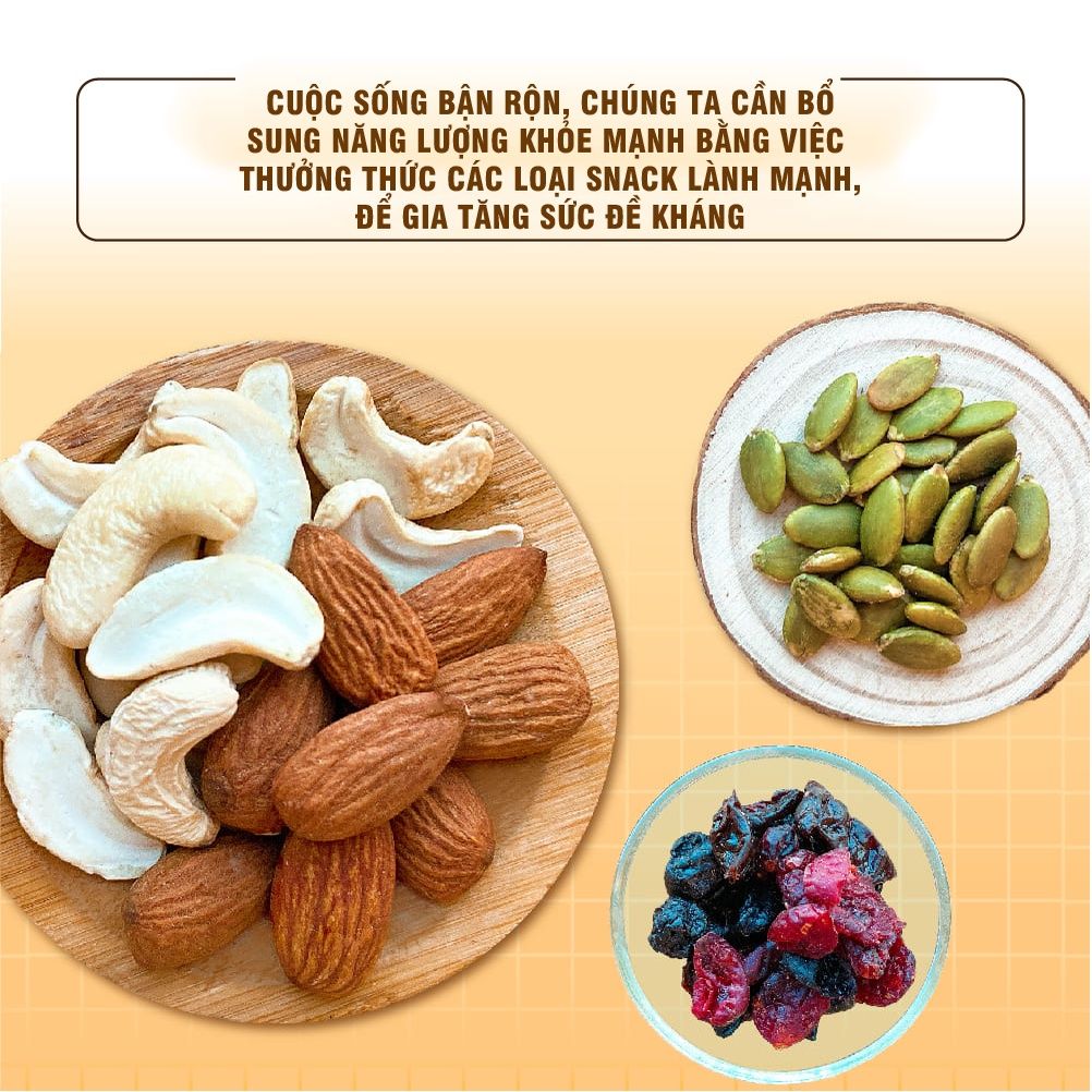 Thập cẩm hạt & Trái cây khô Harvest Tyme Hạt điều, hạnh nhân, hạt bí, nam việt quất, cherry khô 454g Dan D Pak