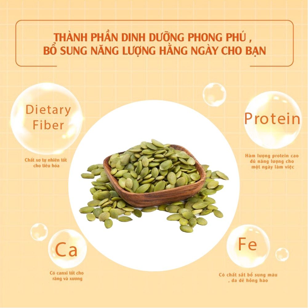 Hạt bí xanh tự nhiên 1kg Dan D Pak