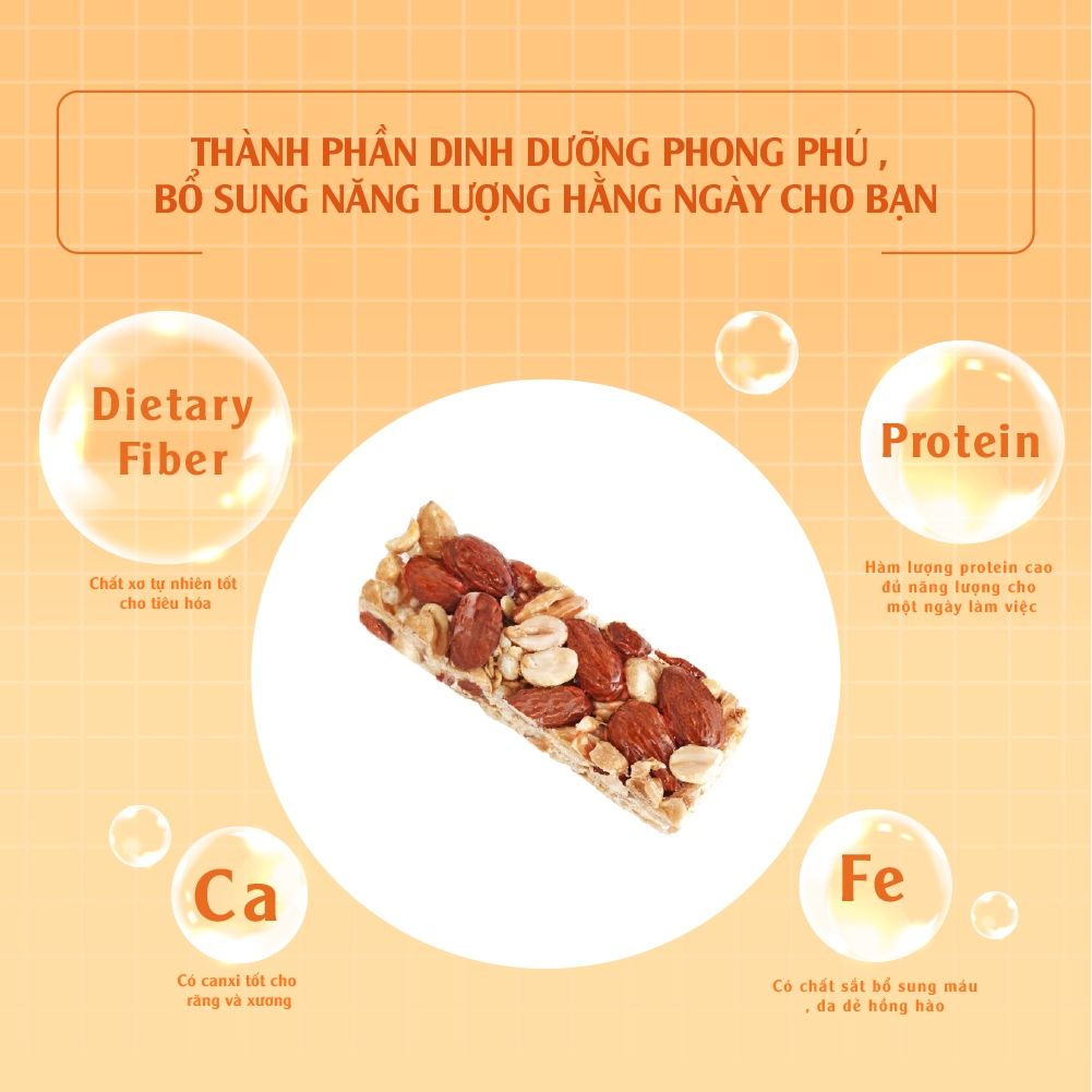 Thanh Granola Hạnh Nhân 30g Granola Nutri Bar Almonds Dan D Pak