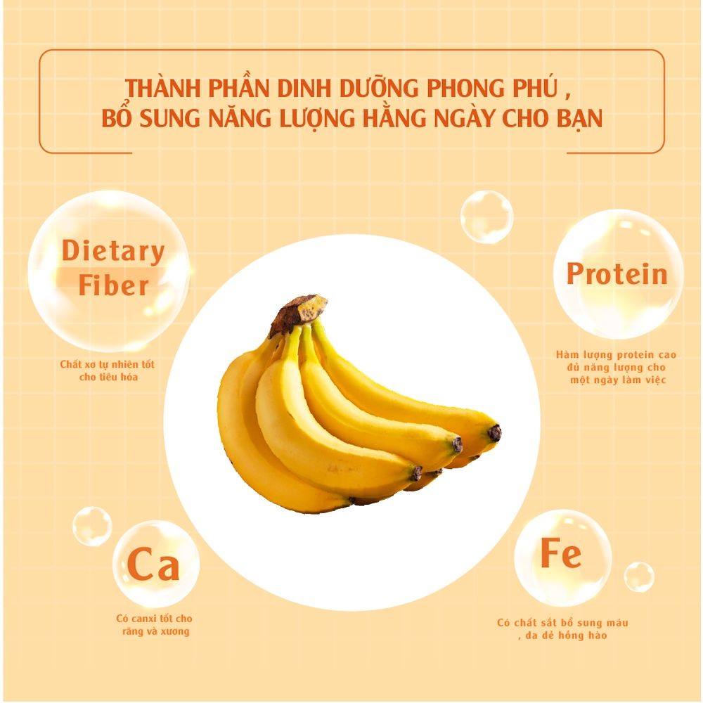 Chuối sấy siêu giòn thơm ngon, bổ sung năng lượng, ăn vặt không tăng cân 170g  và 500g Dan D Pak