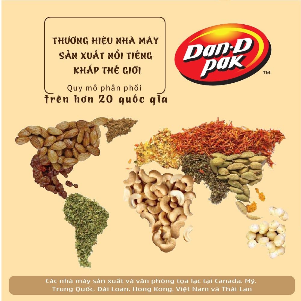 Thập cẩm hạt và trái cây khô Dailynuts Hạt điều, hạnh nhân, hạt bí, nam việt quất, cherry khô 227g Dan D Pak