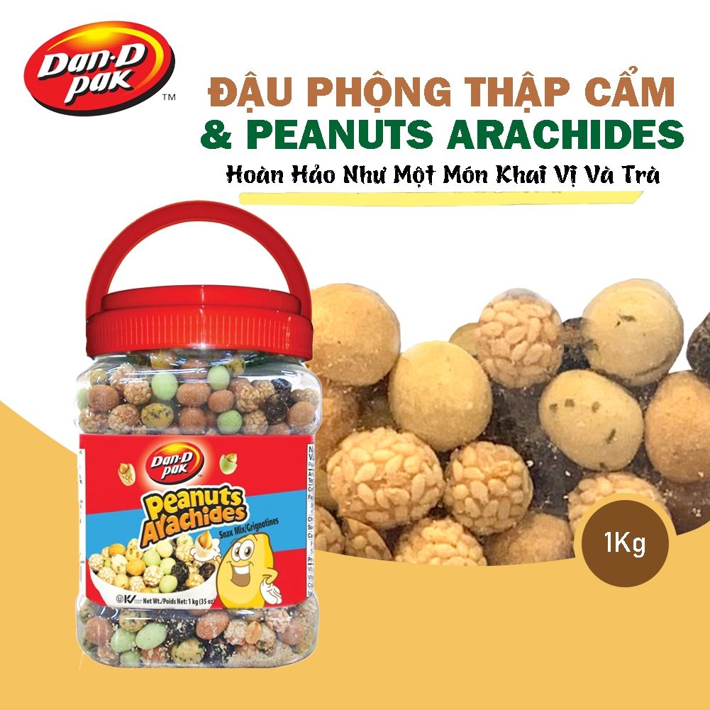 Thùng đậu phộng thập cẩm Crunchy Dan D Pak