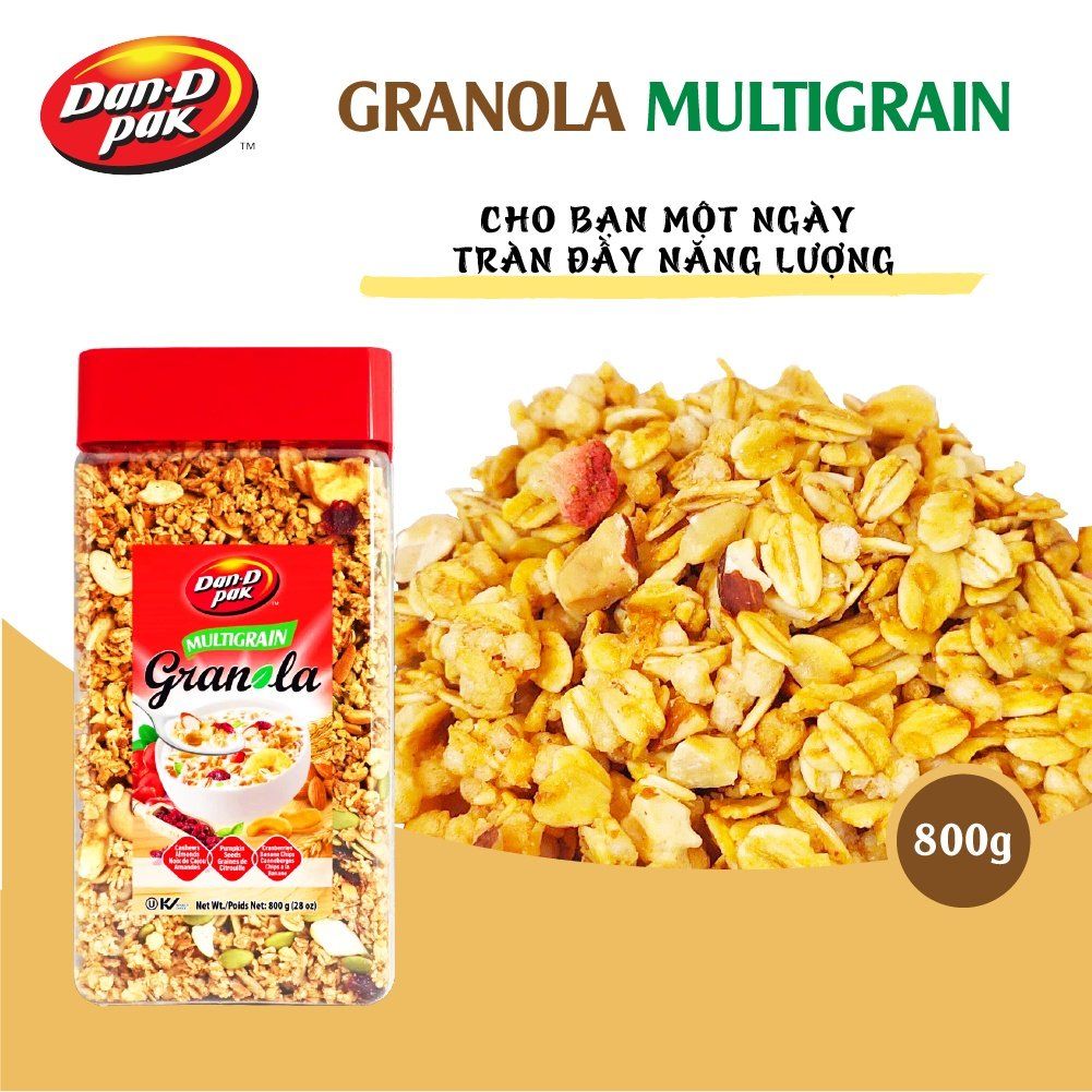 Ngũ cốc Granola Multigain 800g Dan D Pak