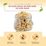 Hạt điều có muối, không muối ăn vặt giòn thơm, dinh dưỡng 500g Dan D Pak