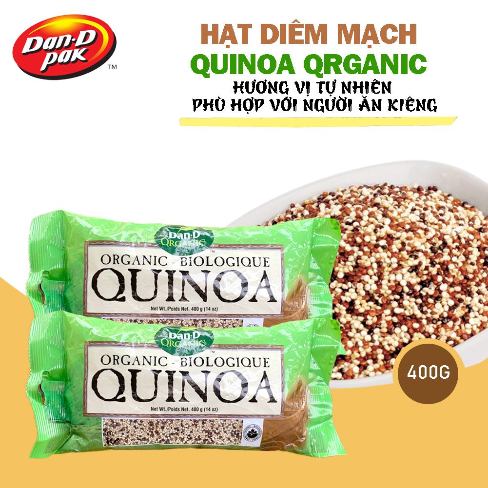 Hạt diêm mạch Quinoa hữu cơ 400g Dan D Pak