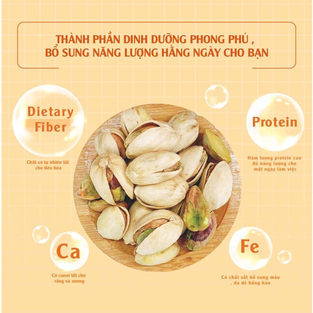 Hạt dẻ cười sấy muối ăn vặt phù hợp mọi lứa tuổi, tiết kiệm 800g Dan D Pak