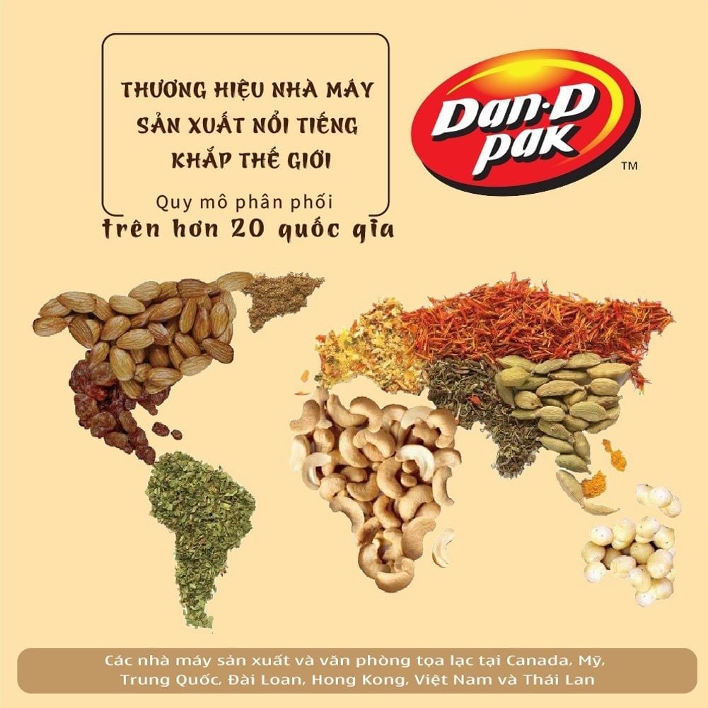 Rau củ quả sấy 200g Dan D Pak