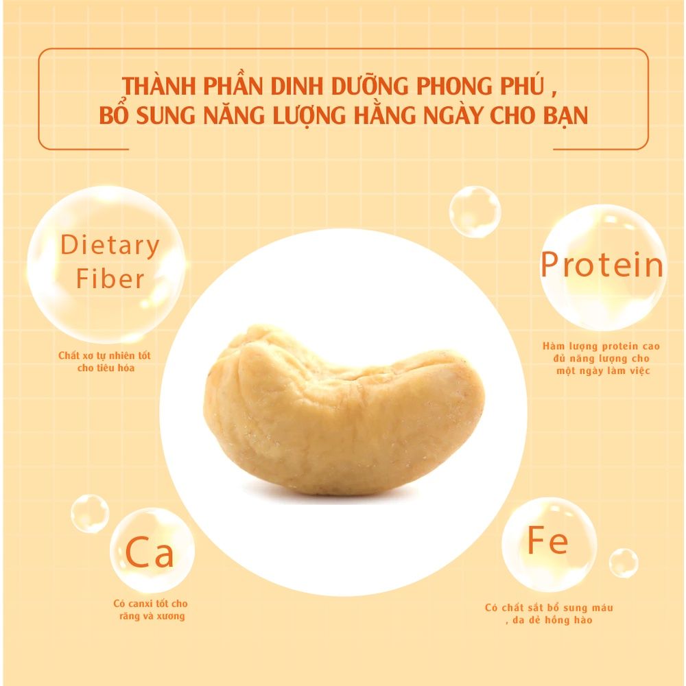 Hạt điều không muối 454g Dan D Pak