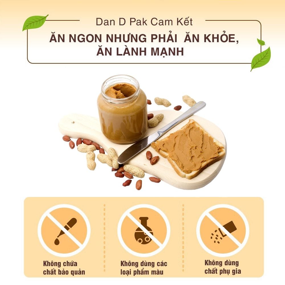 Bơ Hạnh Nhân & Hạt Điều 500g Dan D Pak