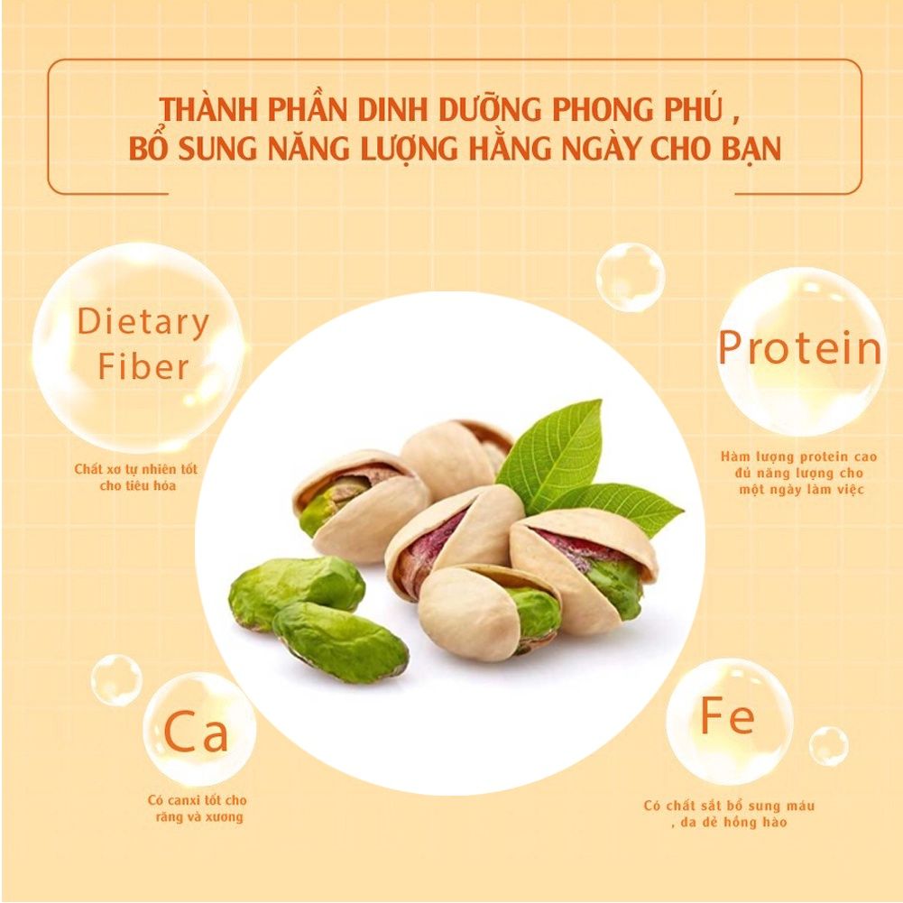 Hạt dẻ cười sấy muối ăn vặt phù hợp mọi lứa tuổi 160g Dan D Pak