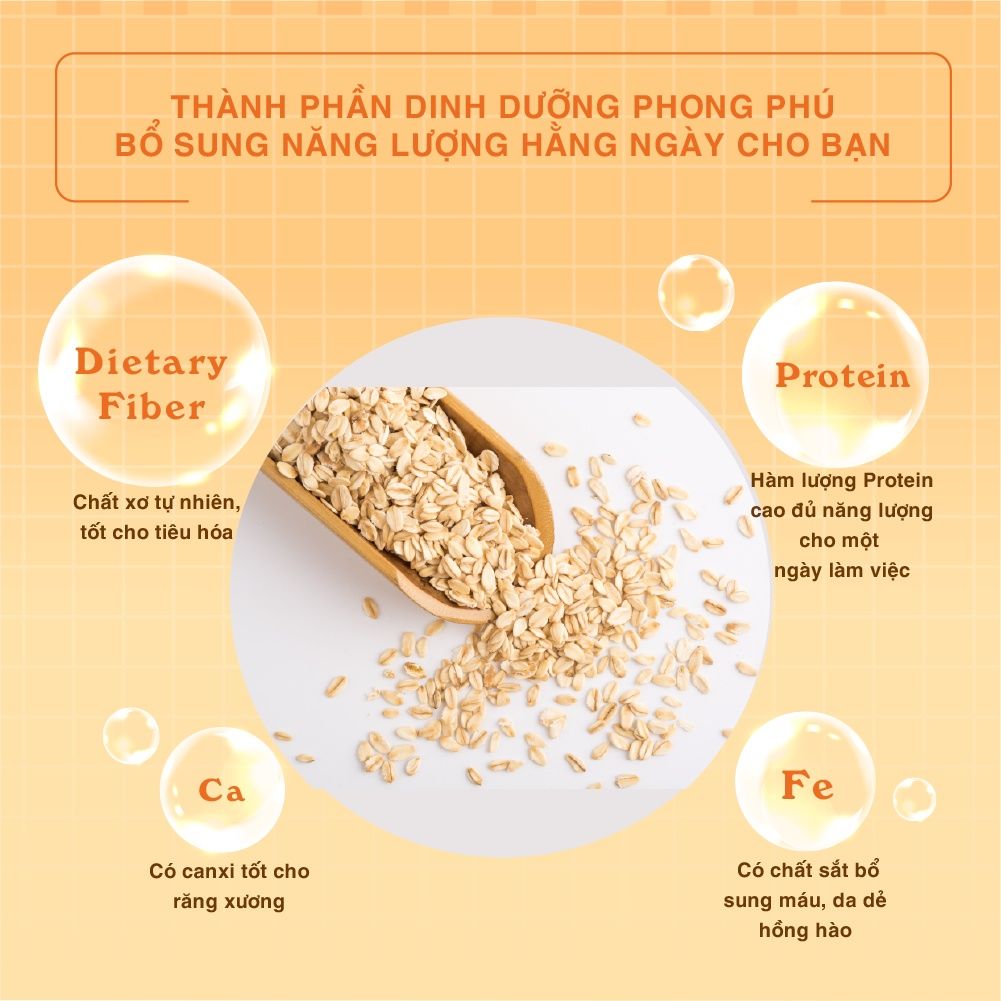 Yến Mạch cán, xay, ăn liền dành cho người ăn kiêng dinh dưỡng, tốt cho sức khỏe, giàu chất xơ 1kg Dan D Pak