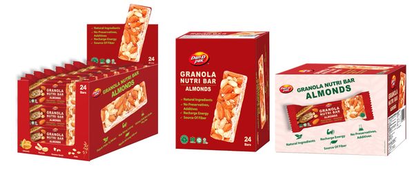 Thùng Nutribar Hạnh Nhân (30G x 24 Thanh) x 12 Hộp