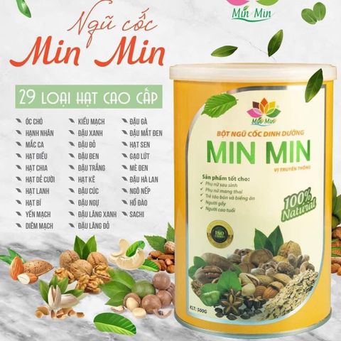 Ngũ cốc dinh dưỡng cho mẹ bầu và cho con bú MINMIN 500g - 29 LOẠI HẠT