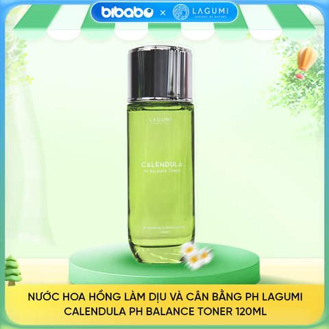 Nước hoa hồng làm dịu và cân bằng pH Lagumi Calendula pH Balance Toner 120ml