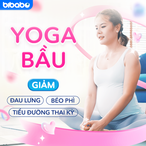 Bibabo Yoga bầu - Giảm đau lưng, béo phì, tiểu đường thai kỳ