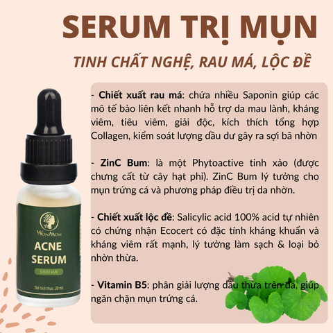 Serum trị mụn cho mẹ bầu và sau sinh 20ml Wonmom