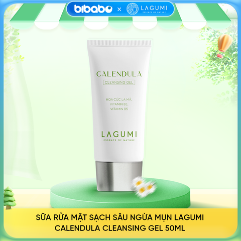 Sữa rửa mặt sạch sâu ngừa mụn Lagumi Calendula Cleansing Gel 50ml