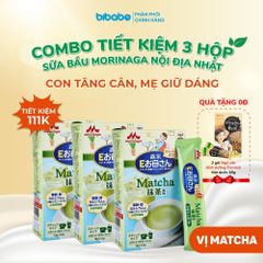 Sữa bầu Morinaga vị trà xanh matcha 216g