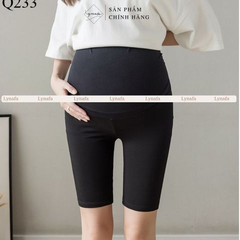 [Lynafa - Q233] Quần legging bầu lửng có đạp bụng thoải mái