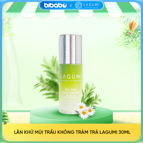 Lăn khử mùi tràm trà Lagumi không chứa muối nhôm 30ml