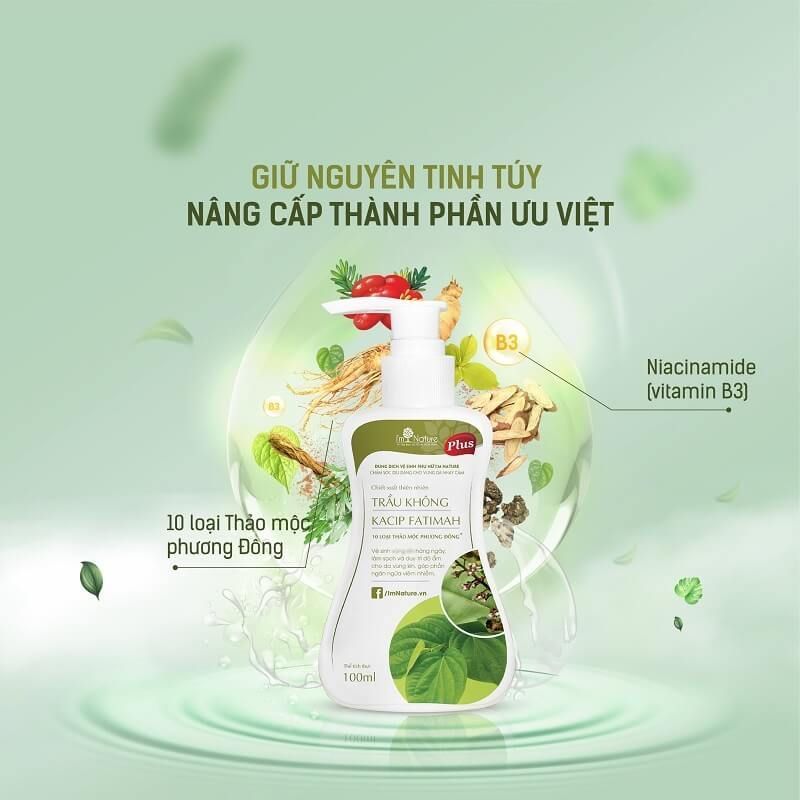 Dung dịch vệ sinh lá trầu không I'M NATURE Plus 100ml