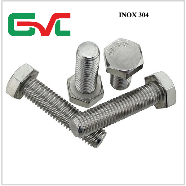 Bu lông đầu lục giác inox 304