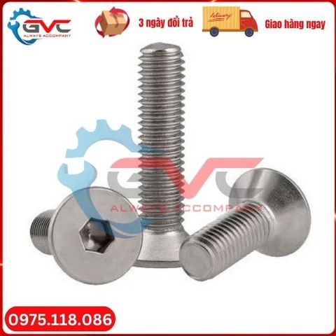 Bu lông lục giác đầu bằng inox 12.9