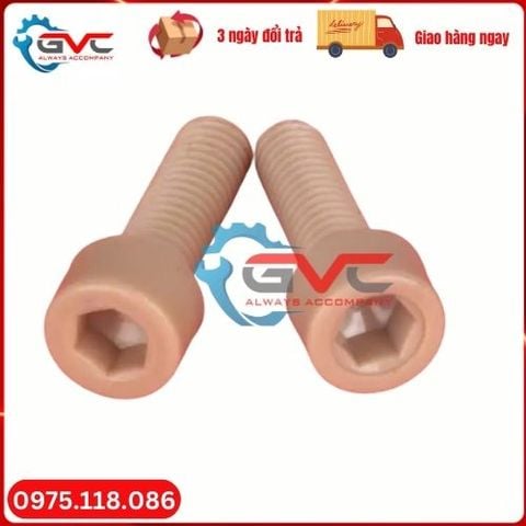 Bu long lục giác chìm bằng nhựa - bulong nhựa M5x20, M6x30,