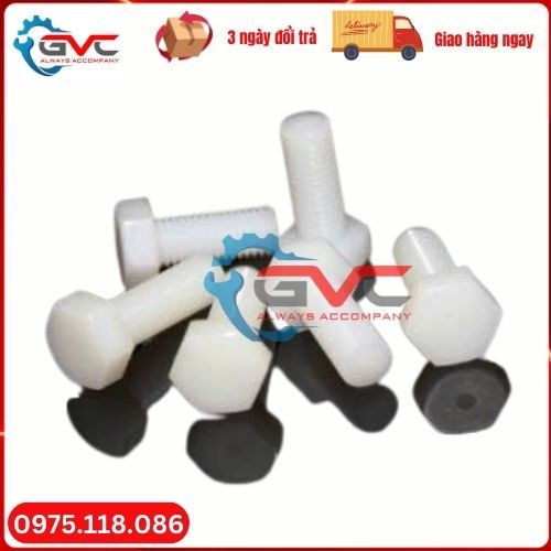 Bu long lục giác chìm bằng nhựa - bulong nhựa M5x20, M6x30,