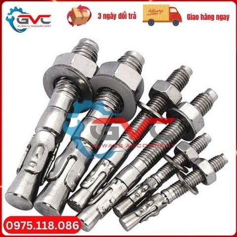 Bu Lông Nở 3 cánh  (Tắc ke nở 3 cánh ) inox 304: M10 hàng chuẩn giá tốt