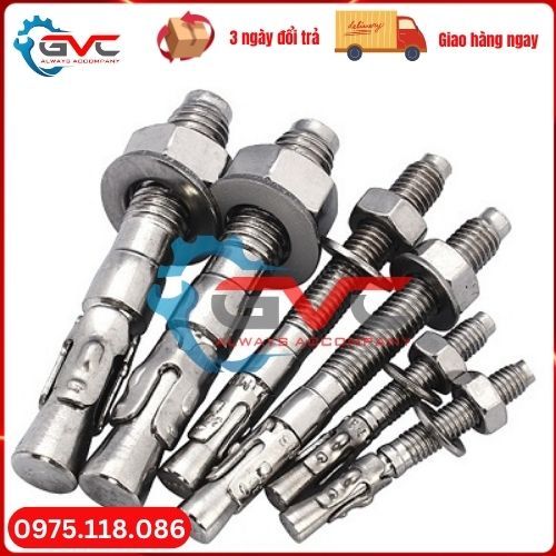 Tổng Kho Bu Lông Nở 3 cánh  (Tắc ke nở 3 cánh ) inox 304 M6 đủ size giá tốt