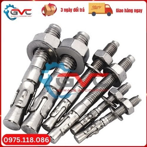 Tổng Kho Bu Lông Nở 3 cánh  (Tắc ke nở 3 cánh ) inox 304 M6 đủ size giá tốt