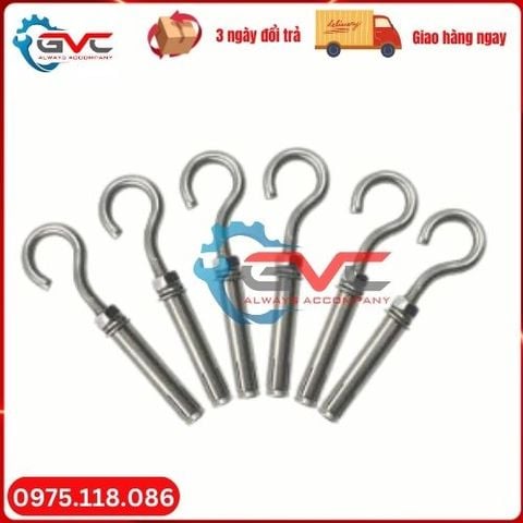 Bu lông nở móc (Tắc ke nở móc ) inox 201: M6, M8, M10, M12