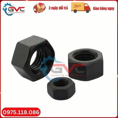 Đai ốc lục giác ngoài đen 8.8
