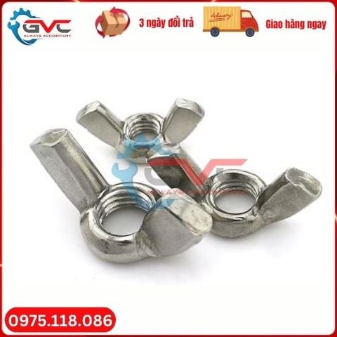 Đai ốc tai hồng inox 304