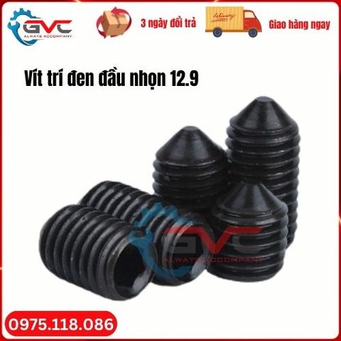 Vít trí đen đầu nhọn 12.9