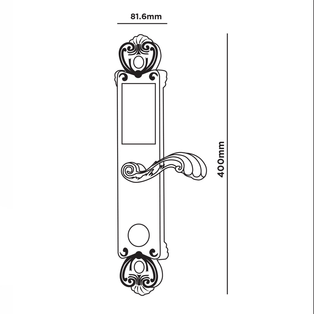 Khóa Cửa Điện Tử Hubert HB KS86 - Khóa Hiện Đại Chính Hãng Đức