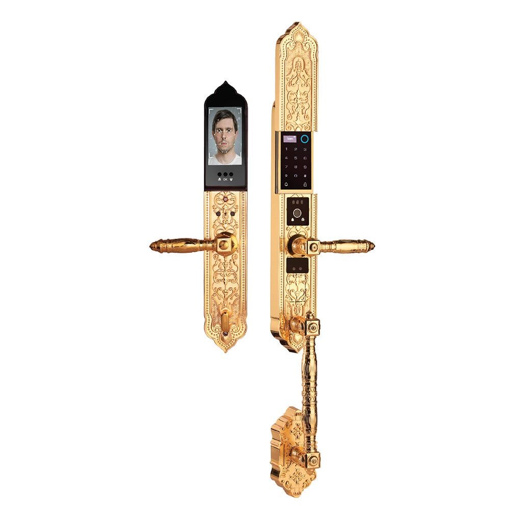 Khóa Cửa Đại Sảnh Biệt Thự Demax EL986 Gold: Nâng Tầm Đẳng Cấp, Bảo Vệ Vững Chắc
