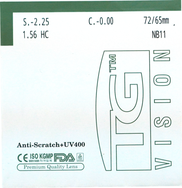  Cặp tròng kính cận chống xước, chống UV400 chiết suất 1.56 TG Vision 