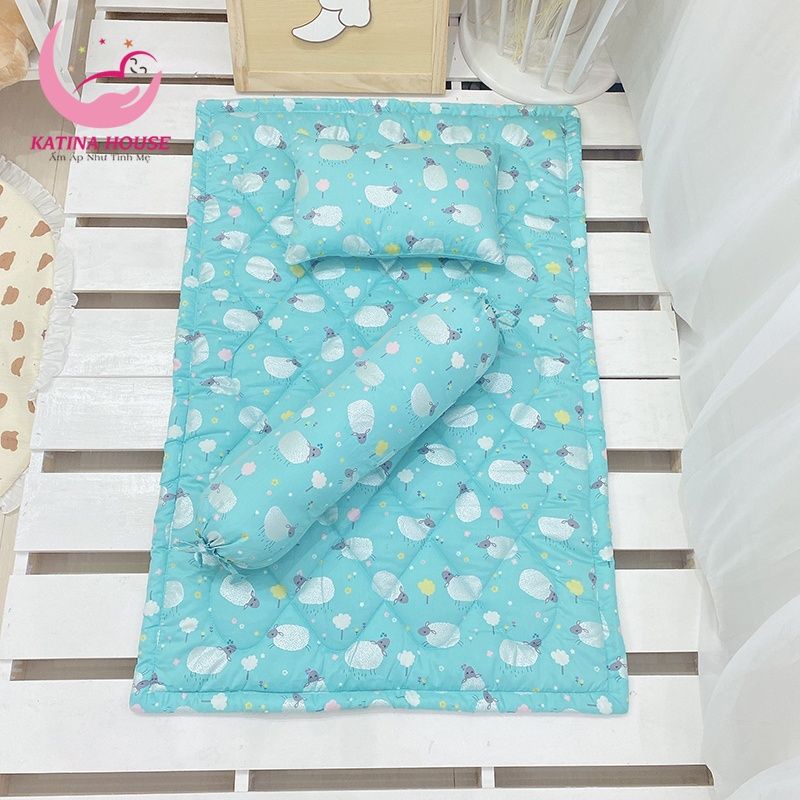  Bộ gối nệm (3 món)/ Vải Cotton Satin Hàn Quốc 