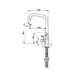 Vòi Rửa Bát Hafele HT20-CH1P241 570.82.220