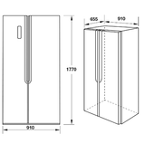 Tủ Lạnh Side By Side Hafele HF-SB5321FB 534.14.021