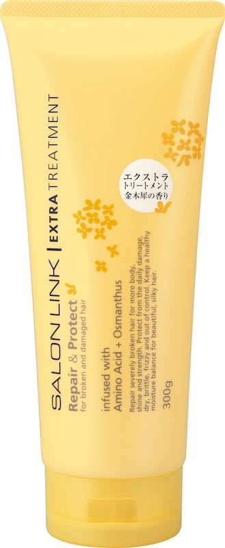  Kem dưỡng tóc cấp ẩm phục hồi tóc hư tổn Salon Link Extra Treatment (300g) 熊野油脂 サロンリンク エクストラ トリートメント 金木犀の香り 